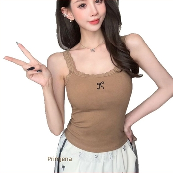 Ljetni cami top sa sling stilom – uski kroj, Chenille tkanina, Spandex 30–50%, dvostruke naramenice, srednja elastičnost