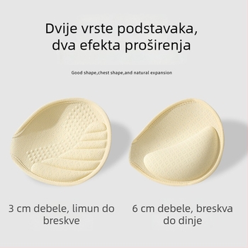 Lijep strapless grudnjak u stilu tube-top, anti-klizanje, push-up, 3/4 košarica, najlon