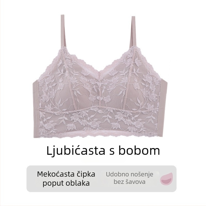 Cipkasti grudnjak bez naramenica, košarice s oblicima zečjih uha, tanke oblikovane košarice, najlon tkanina, podstava od spandexa