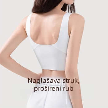 Čipkasti grudnjak za punije grudi, s lijepim stražnjim dizajnom, bočna podrška, efekt skupljanja, koji vizualno čini grudi manjima, protiv opuštanja, lagani ljetni model.