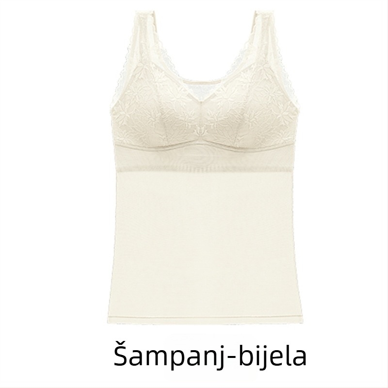 Mrežasti top za oblikovanje tijela s pamukom, 3/4 košarice od latexa, čvrste dvostruke naramenice