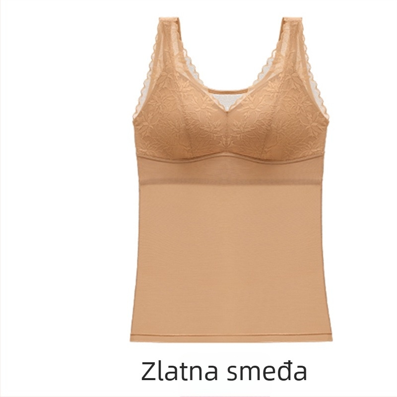 Mrežasti top za oblikovanje tijela s pamukom, 3/4 košarice od latexa, čvrste dvostruke naramenice