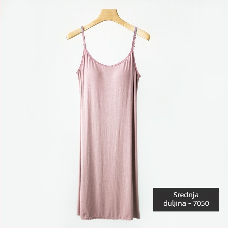 Materninska duga haljina bez rukava s okruglim izrezom i ugrađenim umetkom za prsa, viskoza (90–95%), jednobojna, princes stil
