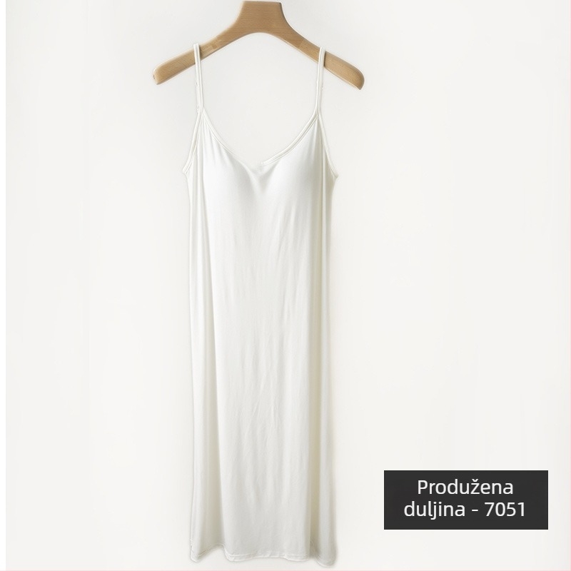 Materninska duga haljina bez rukava s okruglim izrezom i ugrađenim umetkom za prsa, viskoza (90–95%), jednobojna, princes stil