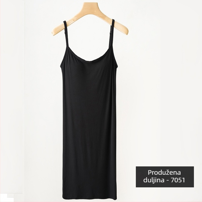 Materninska duga haljina bez rukava s okruglim izrezom i ugrađenim umetkom za prsa, viskoza (90–95%), jednobojna, princes stil