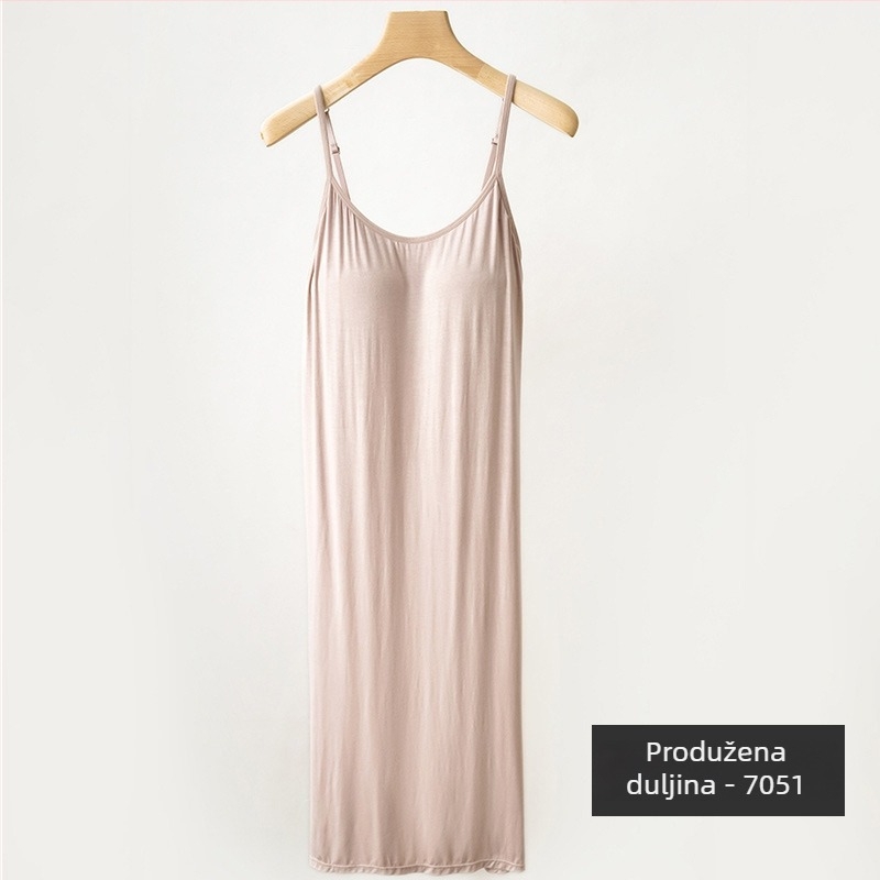 Materninska duga haljina bez rukava s okruglim izrezom i ugrađenim umetkom za prsa, viskoza (90–95%), jednobojna, princes stil