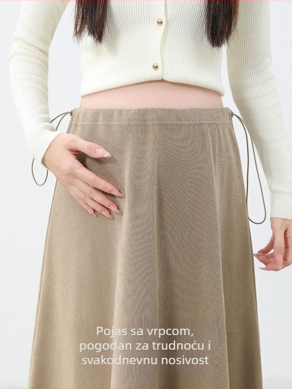 Suknja – A-linija, srednja duljina, 95% poliester 5% spandex, jesen 2025