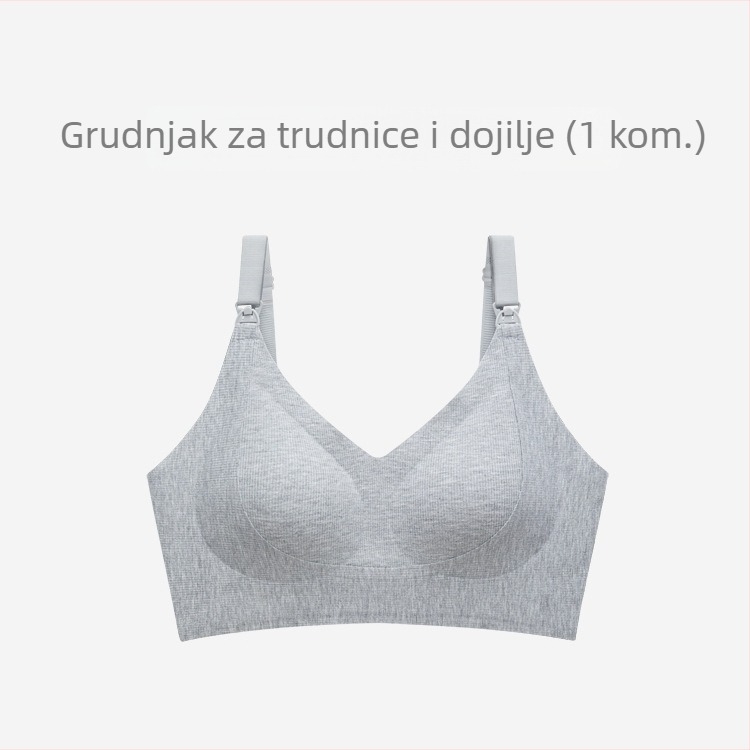 Trudnični i postporođajni grudnjak s bočnom podrškom, prednje otvaranje, protiv opuštanja, neklizajuće košarice, skupljanje i podizanje