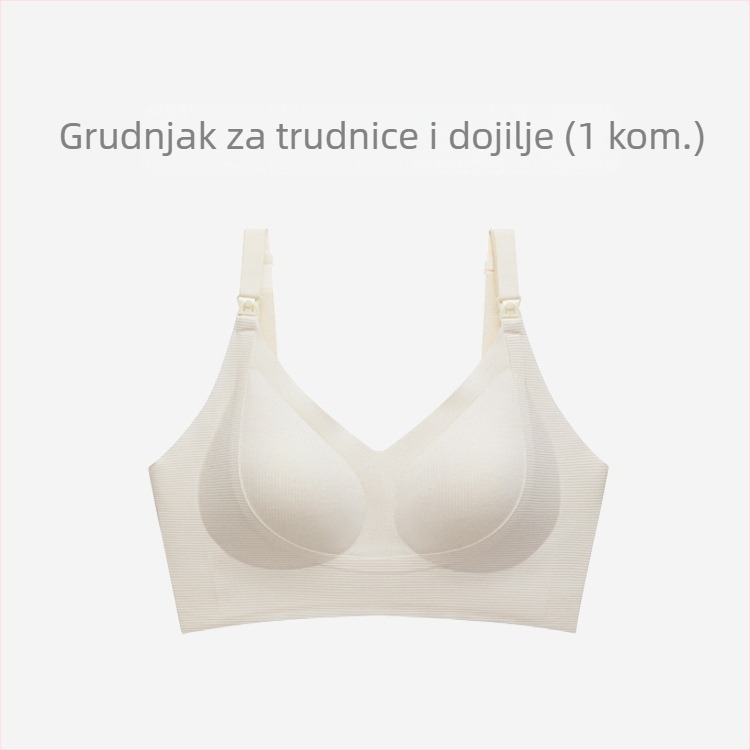 Trudnični i postporođajni grudnjak s bočnom podrškom, prednje otvaranje, protiv opuštanja, neklizajuće košarice, skupljanje i podizanje