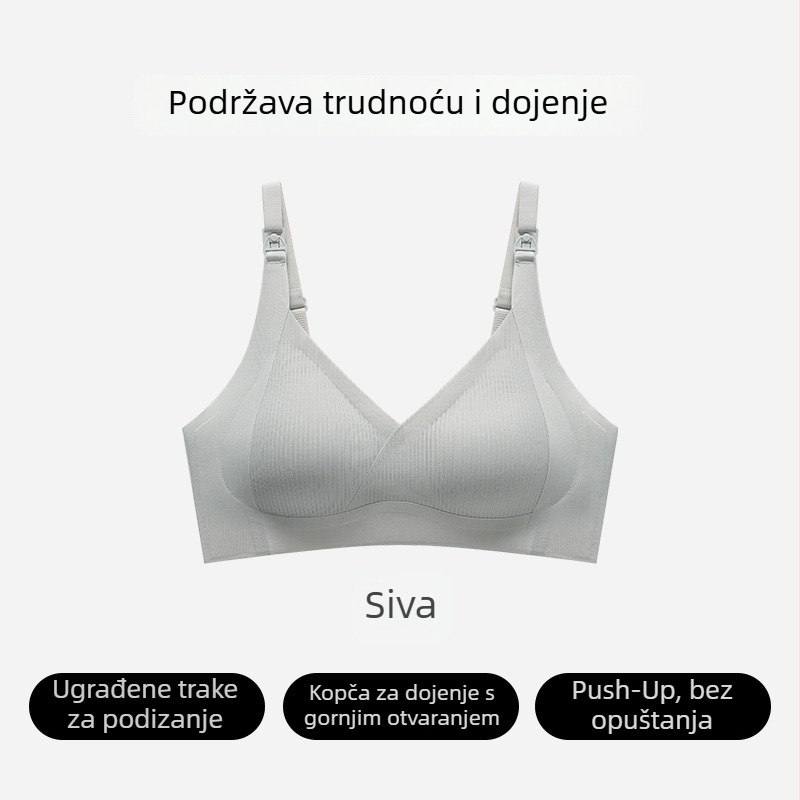 881 Grudnjak za dojenje s podizanjem i zaštitom od opuštanja, prednje kopčanje, udoban postporođajni san, oblikovanje grudi