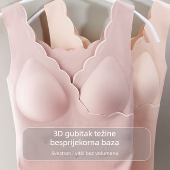 Top za dojenje s V izrezom, bez rukava, nylon-spandeks tkanina, tijesni kroj, srednja duljina, otvor za dojenje