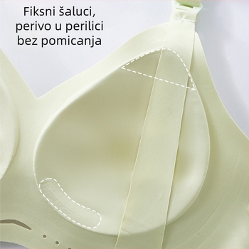 Njegujući grudnjak s košaricama srednjeg oblika, čvrsti dvostruki naramenice, najlon tkanina, stražnje kopče s četiri reda kopči, za sve faze dojenja