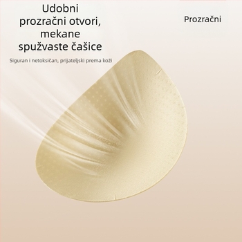 Xingwolai grudnjak za dojenje za trudnoću i postpartum – glavni materijal najlon 70–80%, tanke oblikovane košarice, fiksne naramenice, stražnje zatvaranje s četiri reda kuki i očiju
