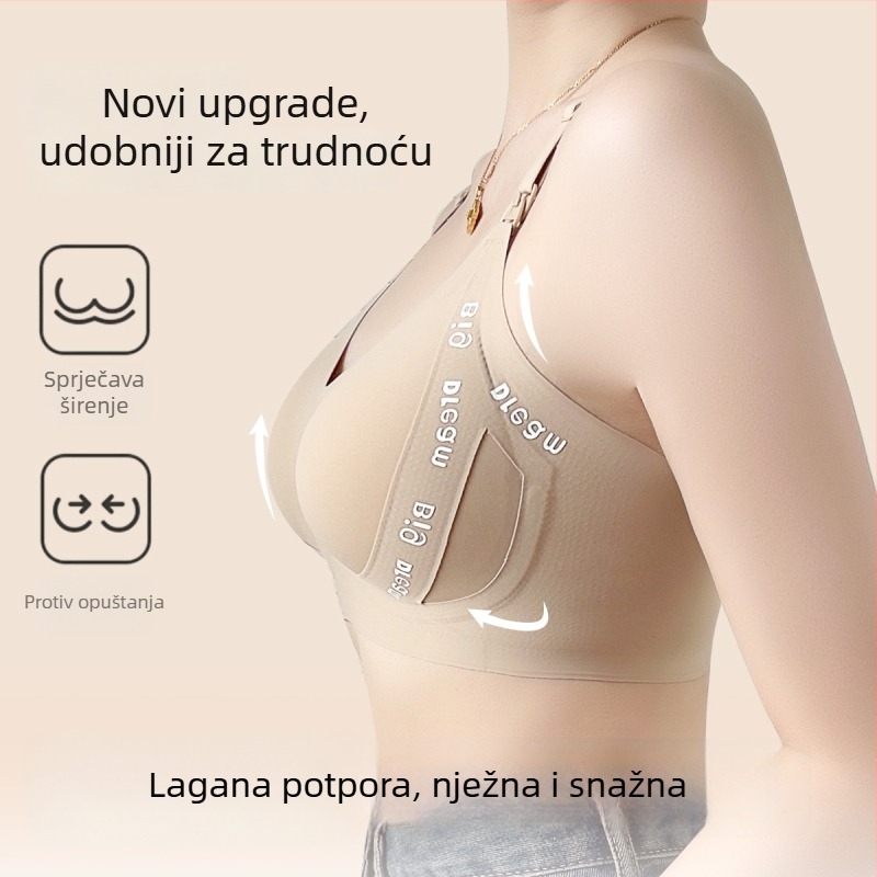 Grudnjak za dojenje bez šavova za majčinstvo i postporođajno razdoblje — udobnost tijekom cijele godine, podesive naramenice