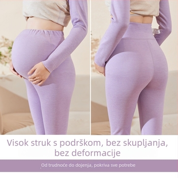 Set za njegu trudnica s dugim rukavima i otvorom za dojenje, De Velvet tkanina, poliester 80-90%, spandex <30%