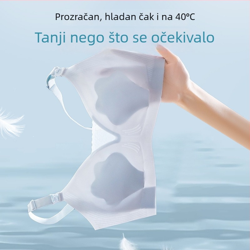Trudnički i dojiljni grudnjak, ultra-tanke oblikovane košarice, čipka, ljetni model