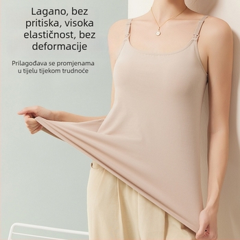 Top za dojenje s trakama za trudnice, 100% pamuk, sve sezone, srednja gustoća tkanine (141–160 g/m²)