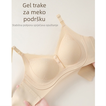 Grudnjak za dojenje za trudnice i nakon poroda, protiv opuštanja, push-up, s prednjim zatvaranjem