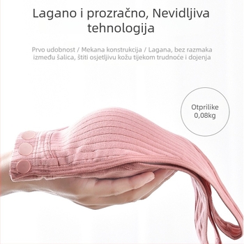 Trudnički grudnjak za dojenje, vest-stil, push-up, anti-sag, 95% pamuk