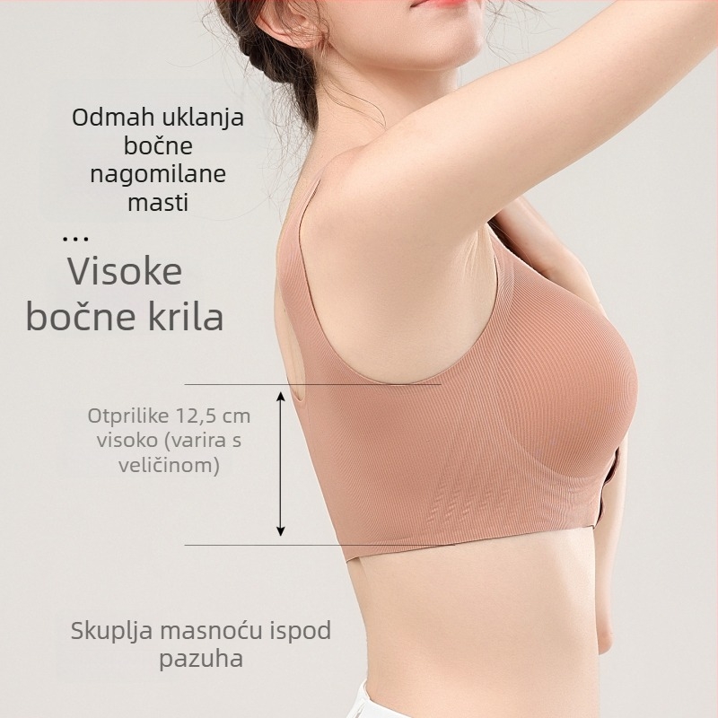 Sutien s prednjim kopčom, bezšivni, bez žica, podržava dojke, protiv opuštanja, postpartum i dojenje, udoban