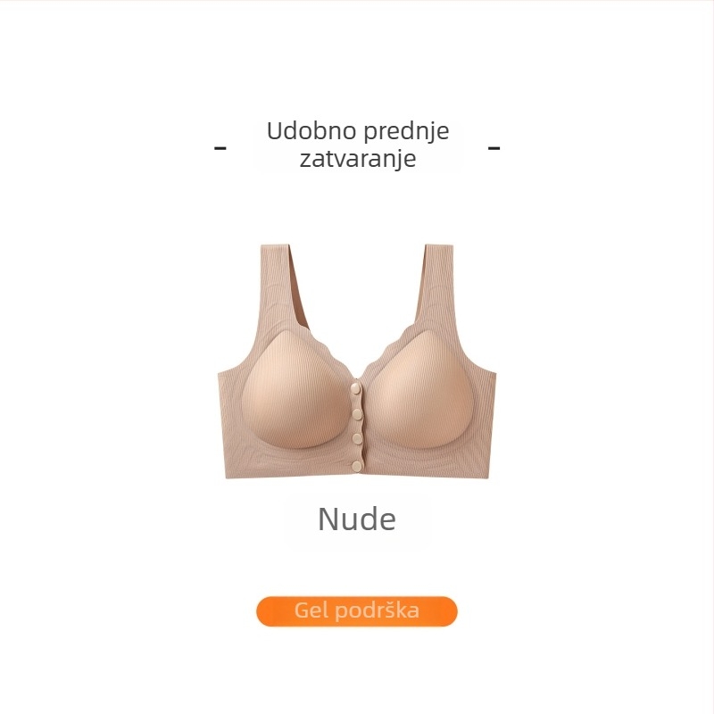 Sutien s prednjim kopčom, bezšivni, bez žica, podržava dojke, protiv opuštanja, postpartum i dojenje, udoban