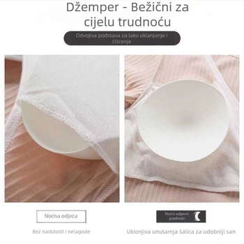 Potko za dojenje za trudnice, bez grudnjaka, pulover stil, casual, poliester 80-90%, bez rukava, srednja težina 161-180 g/m²