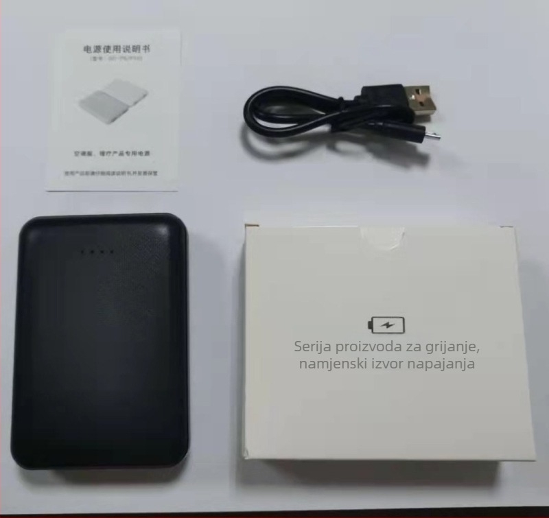 USB napajana grijana vesta – devet-zonsko grijanje, kapuljača, debela poliester podstava, muška zimska vesta