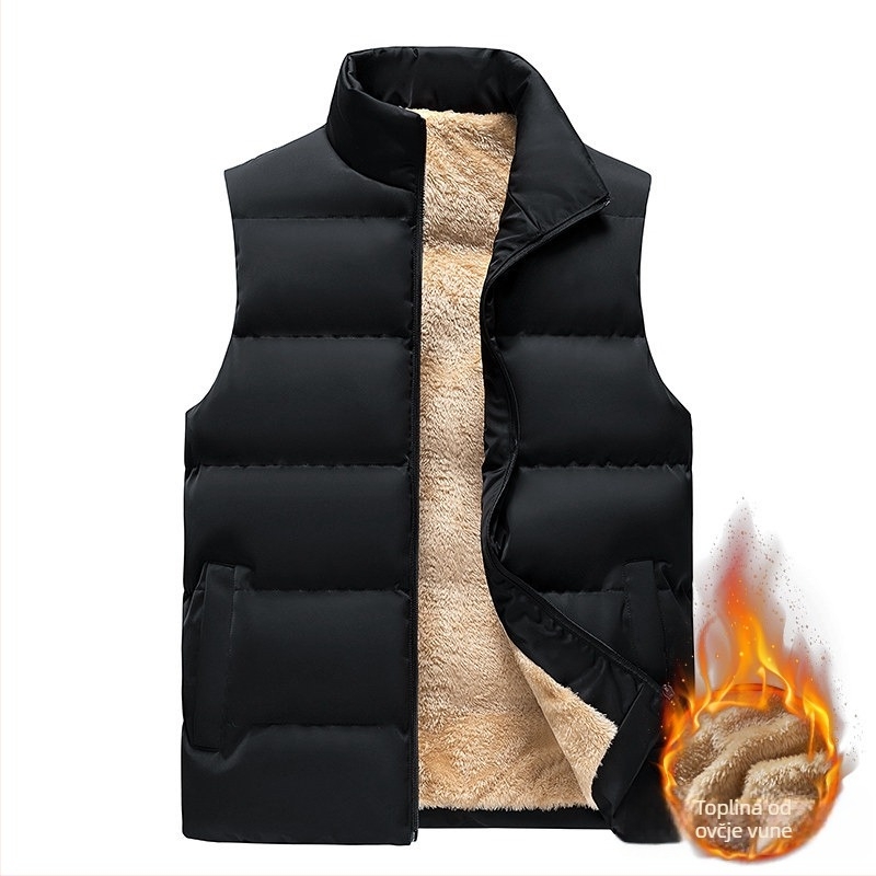 Muško gilet, korejskog stila, uski kroj, punjenje od pamuka-puha, fleksi podstava, vanjski materijal poliester