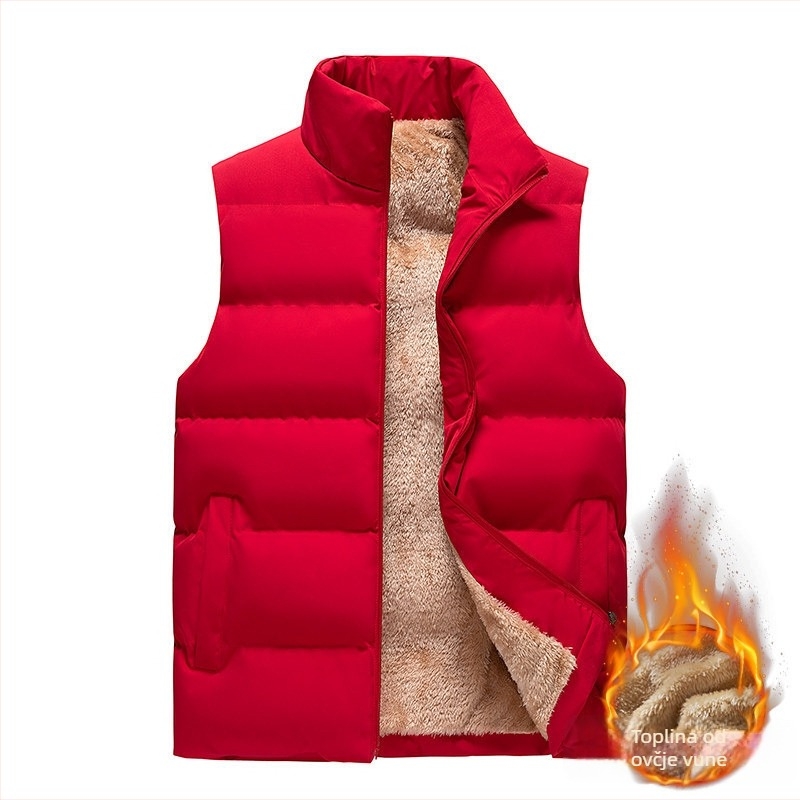 Muško gilet, korejskog stila, uski kroj, punjenje od pamuka-puha, fleksi podstava, vanjski materijal poliester