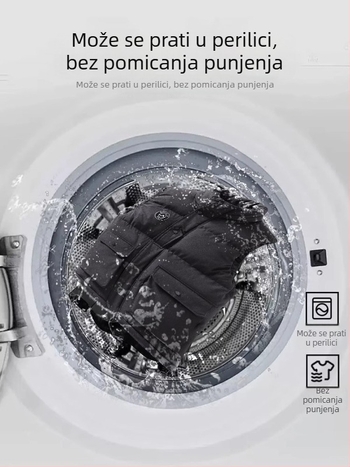 Muška zimska pamučna jakna s punjenjem, opuštenog kroja, radnički stil, velike veličine.