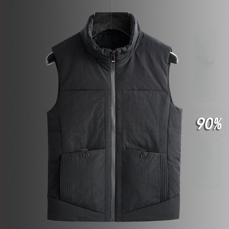 Muška kapuljačom vunena vest s japanskim retro kardigan stilom, uski kroj, stojeći ovratnik, zatvarač