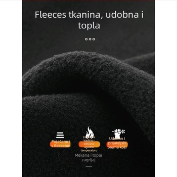 Flisom podstavljena vesta s logom za zimsku radnu odjeću (prednji zatvarač, bez kapulje, širok kroj)