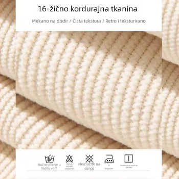 Muška košula od korduroja, dugi rukavi, četvrtasti ovratnik, debeli materijal, džepovi i šivanje