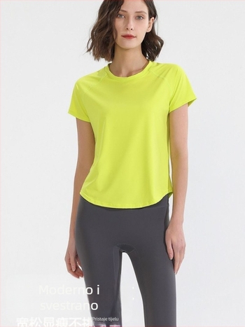Prozračni mrežasti top s kratkim rukavima, plus veličina, reflektirajuće šavove - casual sportski stil