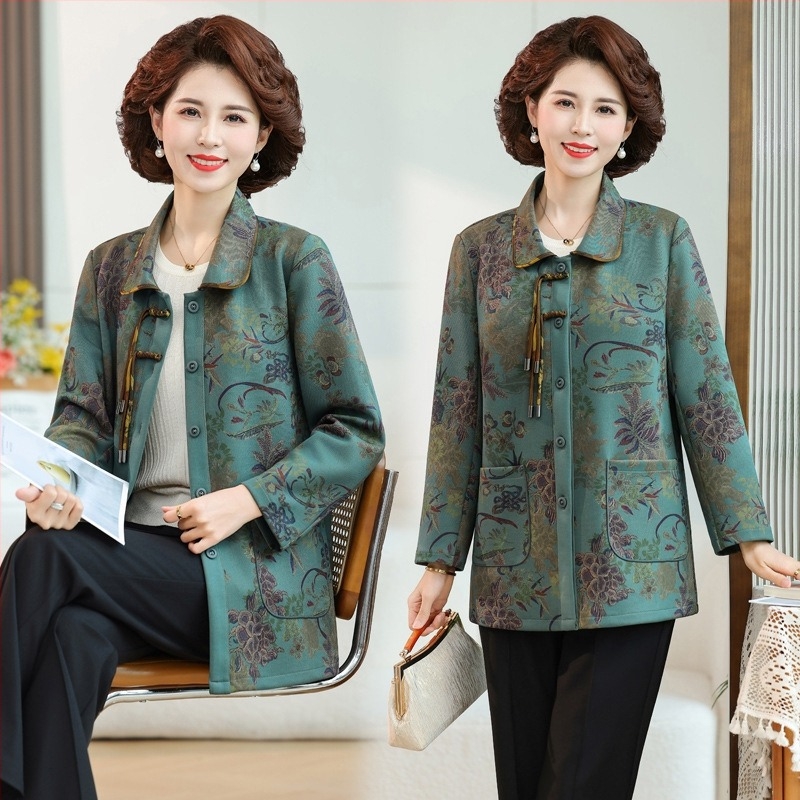 Ljetni top od sintetičke svile za žene srednje dobi, elegantan stil, jednobojni dizajn, poliester 90–95%