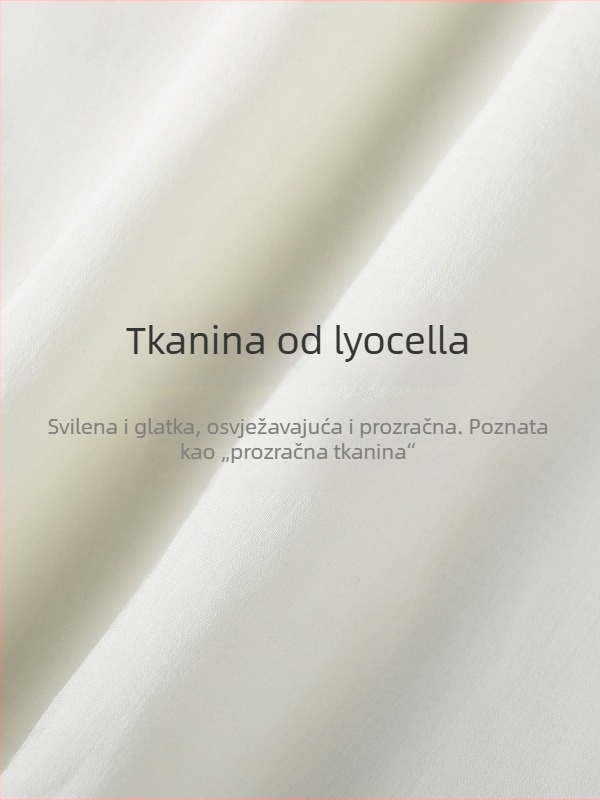 Košulja s V-izrezom, lyocell smjesa, vezeno, s 3/4 rukavima