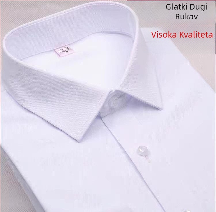 Ženska bijela košulja s kvadratnim ovratnikom, poslovni stil, plus veličina, uski kroj koji naglašava struk