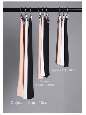 Milk Silk ravna suknja, 90-95% poliester, srednja duljina, visoka elastičnost