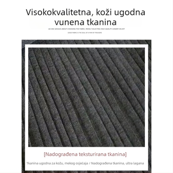 Ženska siva vunena plisirana suknja, plus size, visok struk, A-linija, JK stil, proljetno-jesenski dizajn