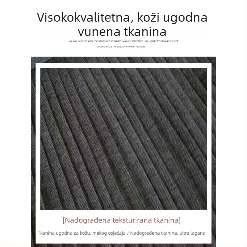 Ženska siva vunena plisirana suknja, plus size, visok struk, A-linija, JK stil, proljetno-jesenski dizajn