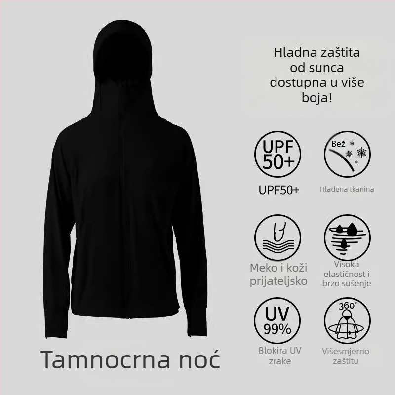 Florica najlon jakna s UV zaštitom UPF50+, brzo suši, prozračna, vodootporna za žene i muškarce