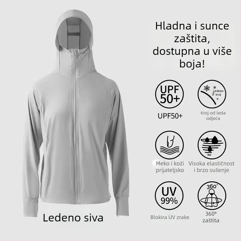 Florica najlon jakna s UV zaštitom UPF50+, brzo suši, prozračna, vodootporna za žene i muškarce