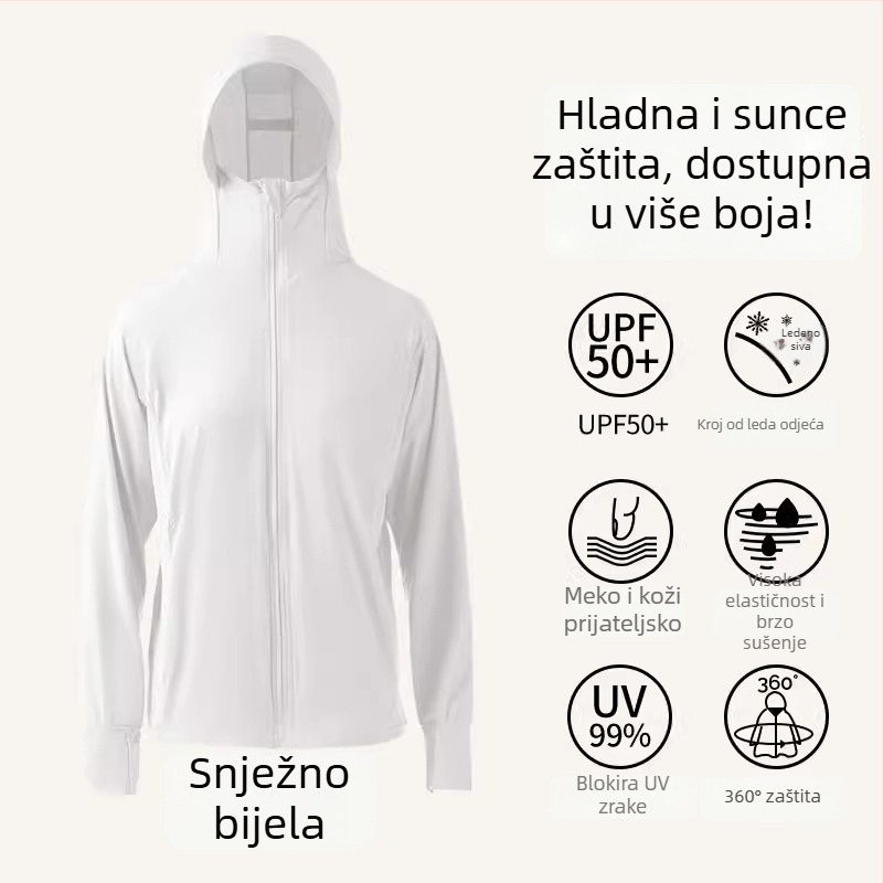 Florica najlon jakna s UV zaštitom UPF50+, brzo suši, prozračna, vodootporna za žene i muškarce