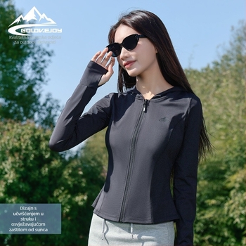 Ženska UV zaštita lagana prozračna jakna od najlona, opušteni kroj, originalni dizajn, proljeće 2024