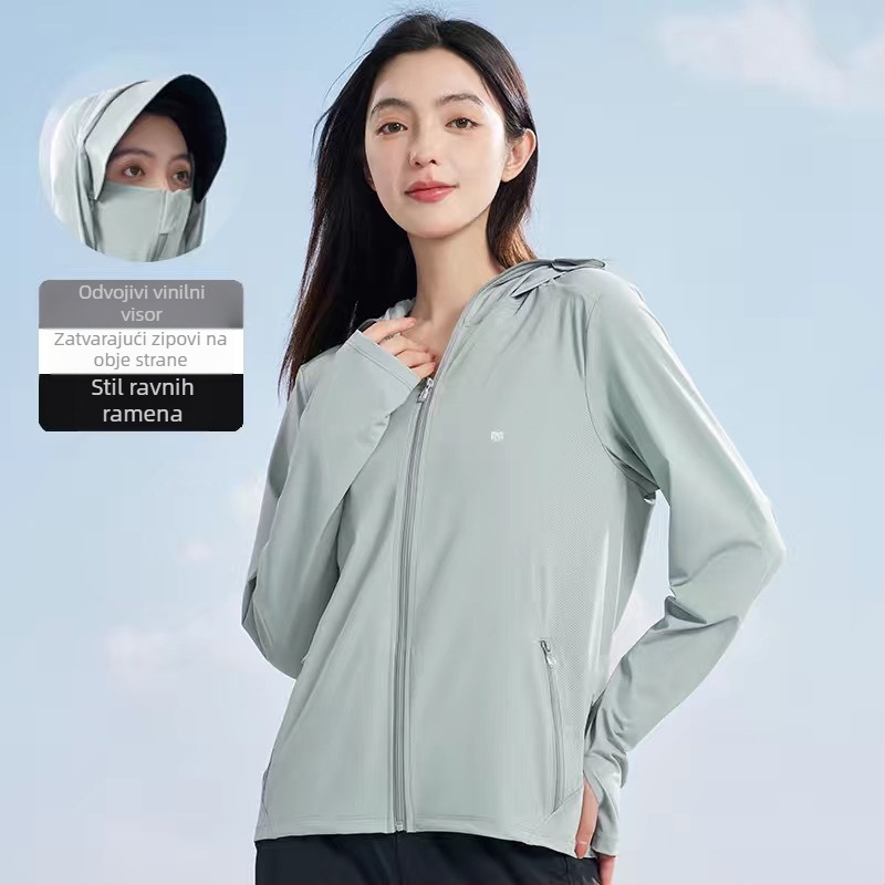 MUOTION najlonska jakna s kapuljom — prozračna, UV zaštita.
