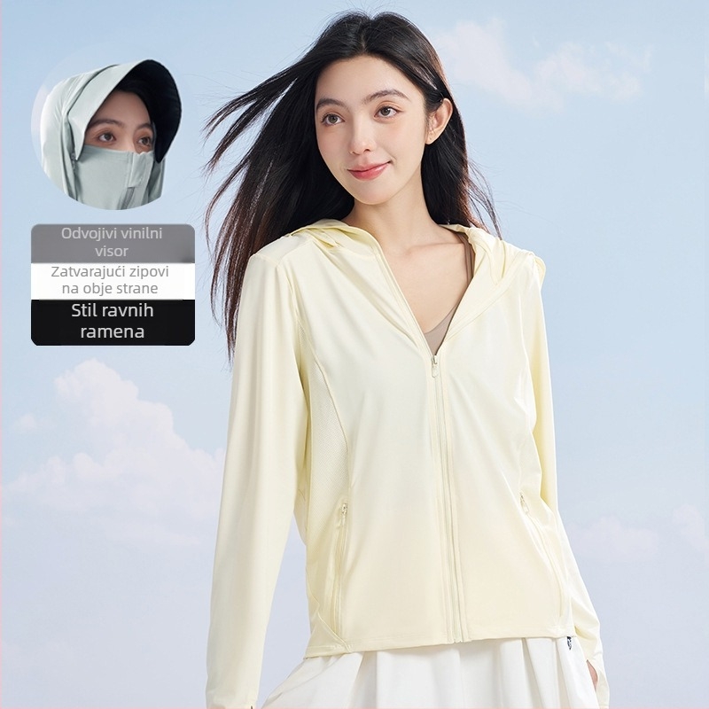 MUOTION najlonska jakna s kapuljom — prozračna, UV zaštita.