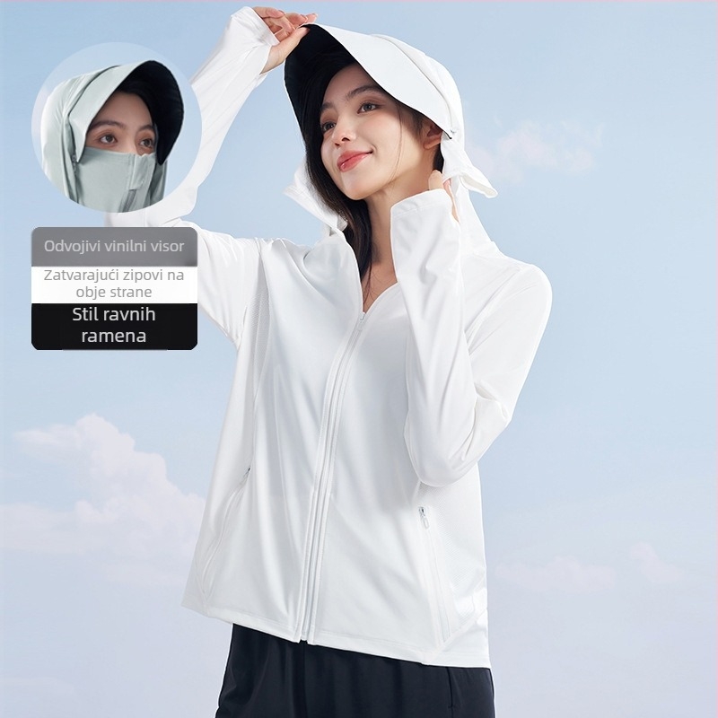 MUOTION najlonska jakna s kapuljom — prozračna, UV zaštita.