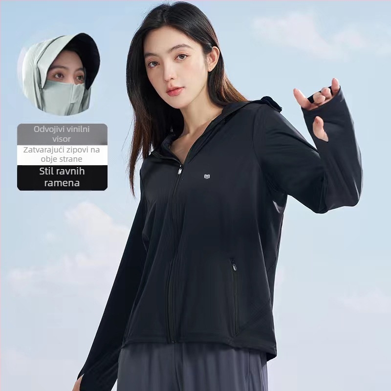 MUOTION najlonska jakna s kapuljom — prozračna, UV zaštita.