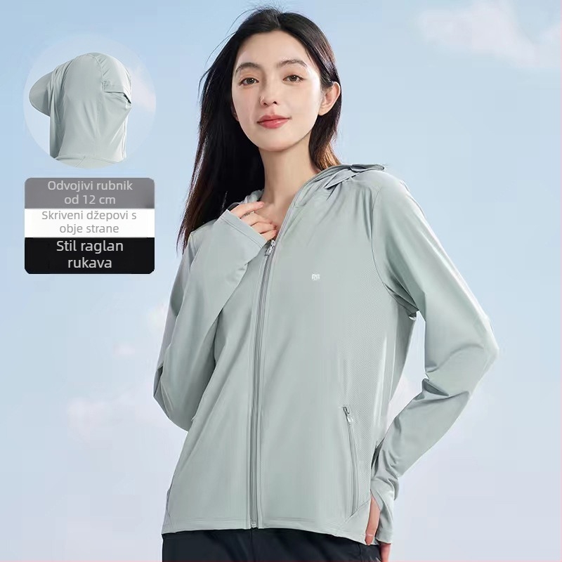 MUOTION najlonska jakna s kapuljom — prozračna, UV zaštita.