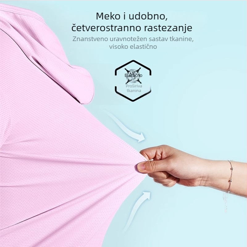 Univerzalna ljetna jakna s UV zaštitom UPF50+, prozračna i brzo sušeća, materijal spandex, kapuljača koju je moguće odvojiti, pogodna za planinarenje, kampiranje i vožnju